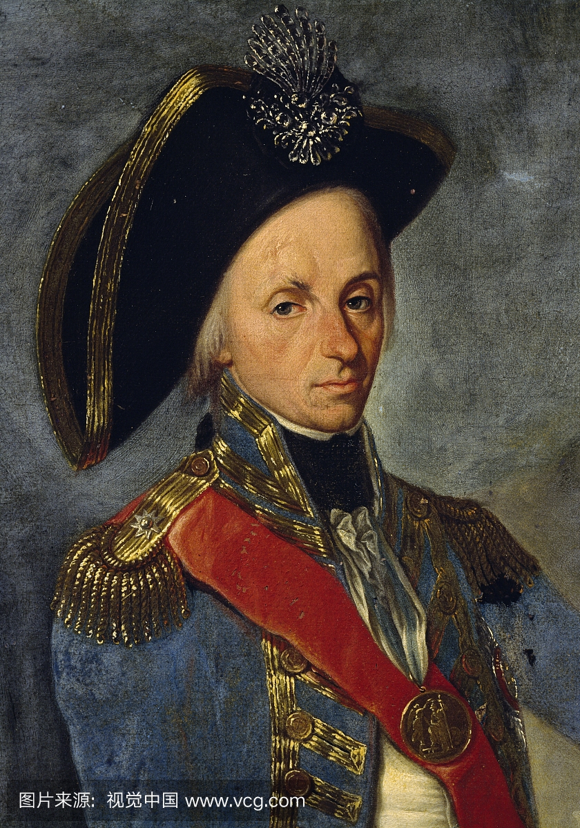 e,1758-Cape Trafalgar,1805)的肖像,英国海军上