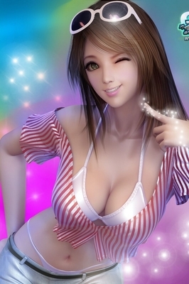 3d热舞游戏里的美女